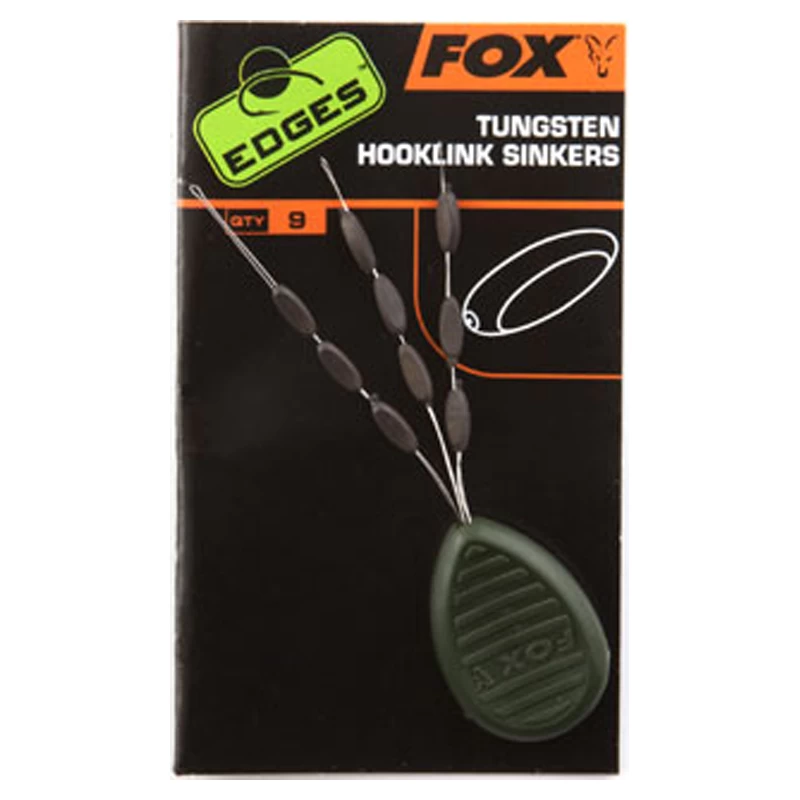 Fox Edges Tungsten Hooklink Sinkers 9pcs 1 Fox Edges Tungsten Hooklink Sinkers 9pcs