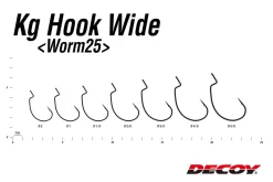 Decoy Worm 25kg Hook Wide (7st) -Angelausrüstung DW25W20r 4