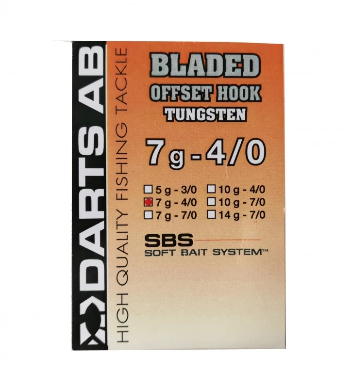Darts Bladed Offset Hook Tungsten 2 Darts Bladed Offset Hook Tungsten – Bild 2